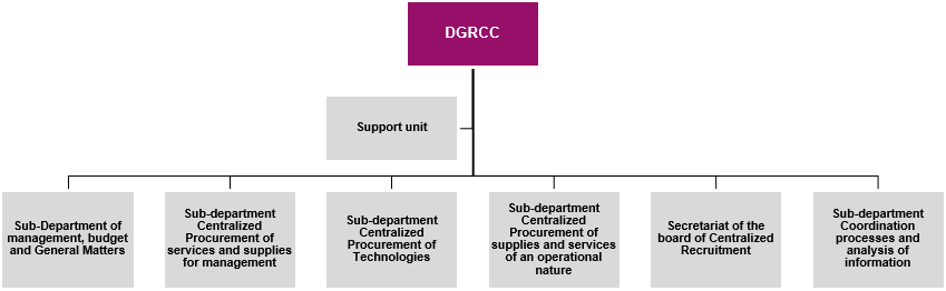 Organization chart DGRCC