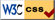   Logotip de compliment dels estàndards CSS
